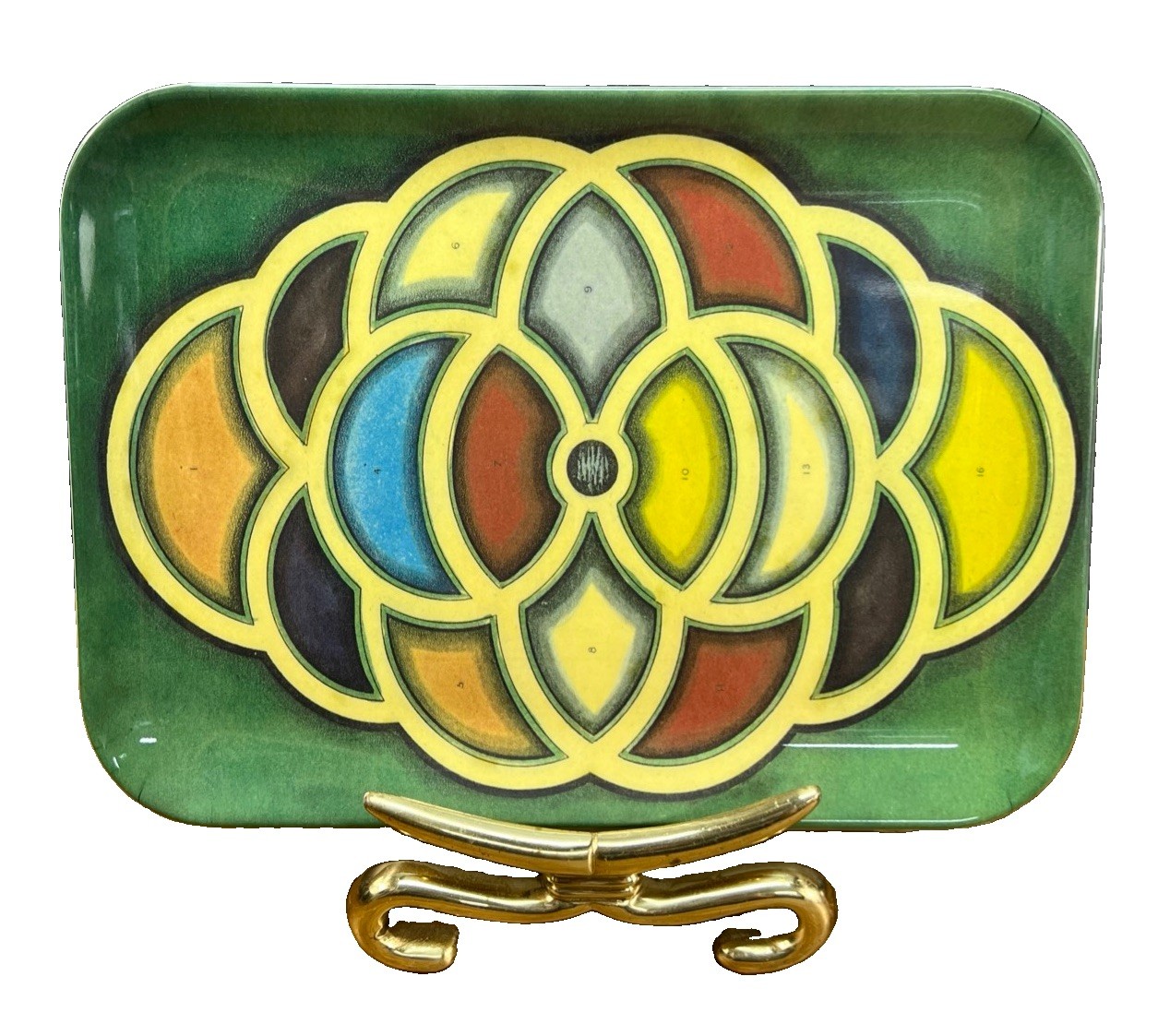 JOHN DERIAN TARGET Vintage MELAMINE RECTANGLE 12” TRAY GEOMETRIC DESIGN 2008
