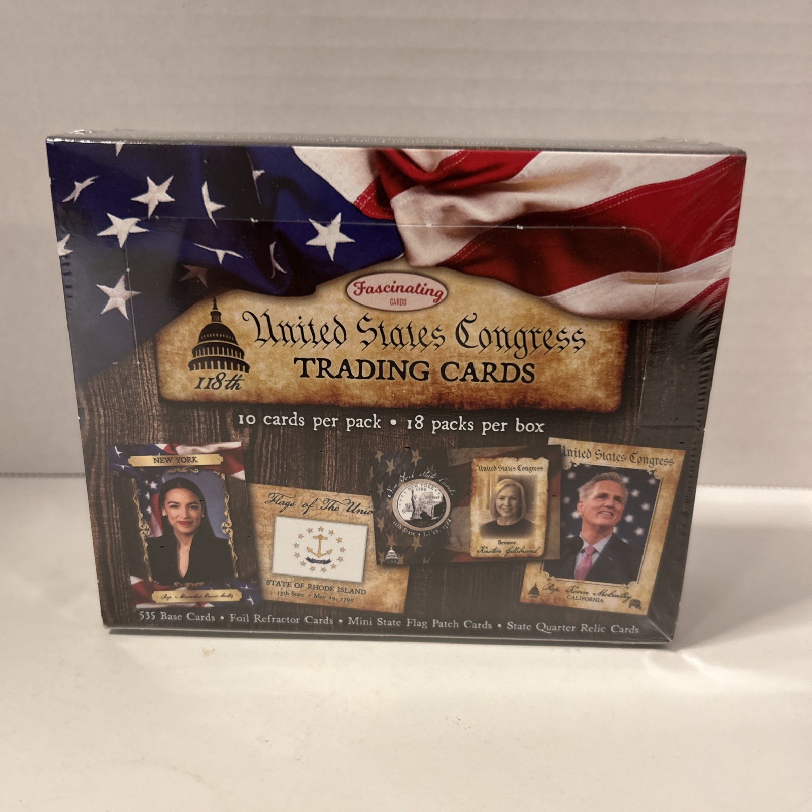 United States Congress Trading Cards Hobby Box Factory Sealed Fascinating Cards