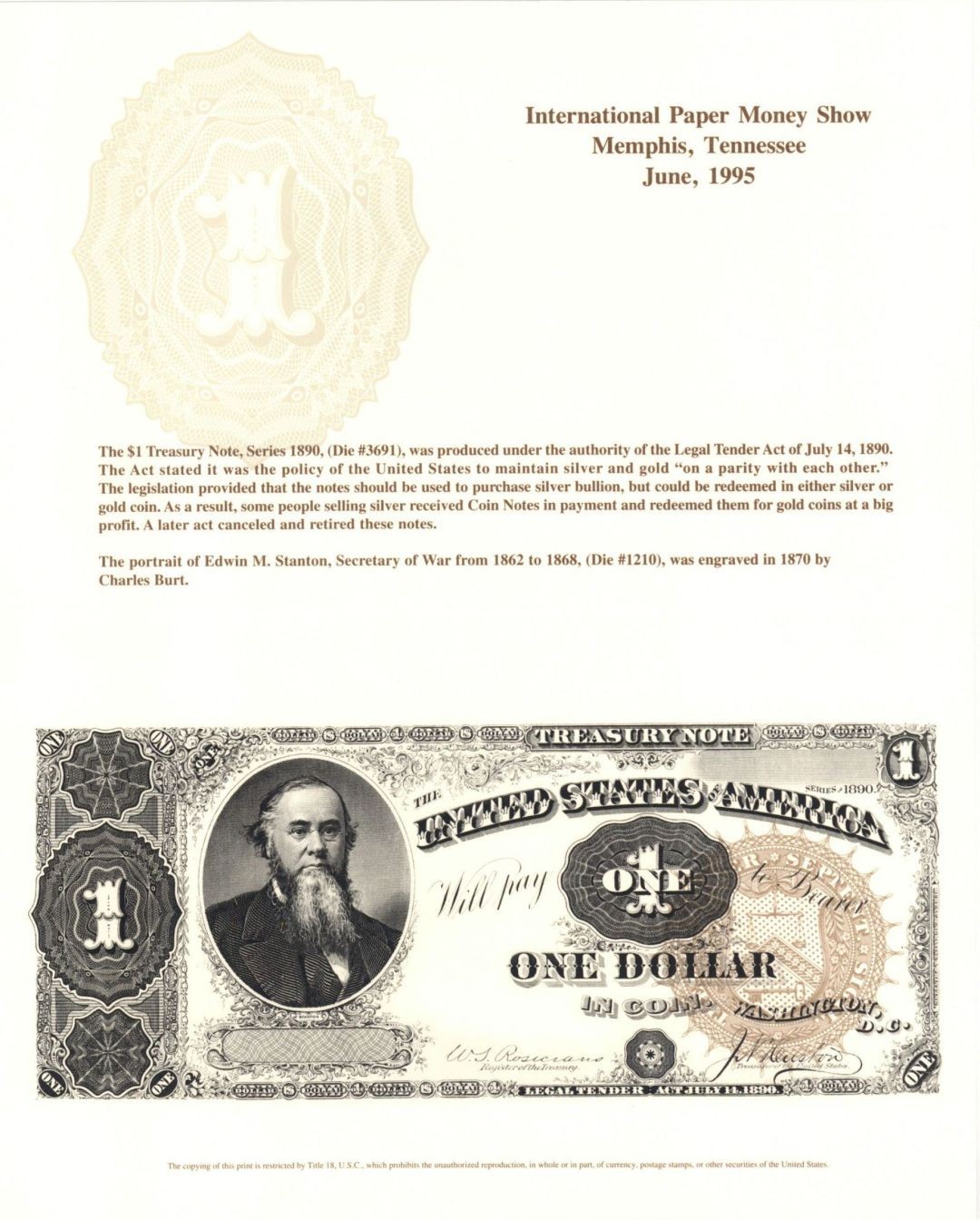 Souvenir Card # B-196 – Americana – Souvenir Cards
