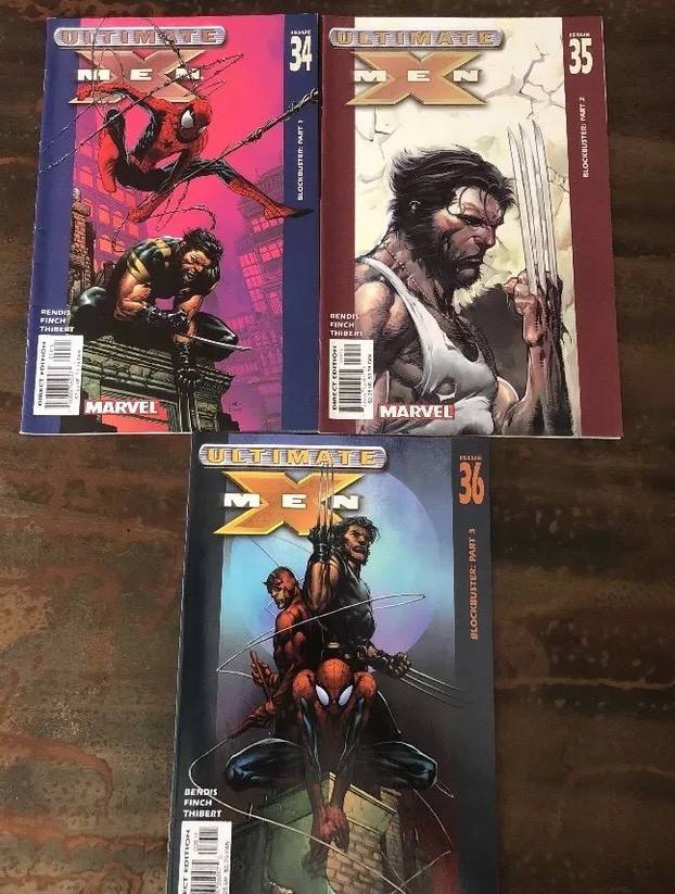 ULTIMATE X-MEN #’s 34 35 36 Lot Of 3 Bendis | Finch Direct Edition