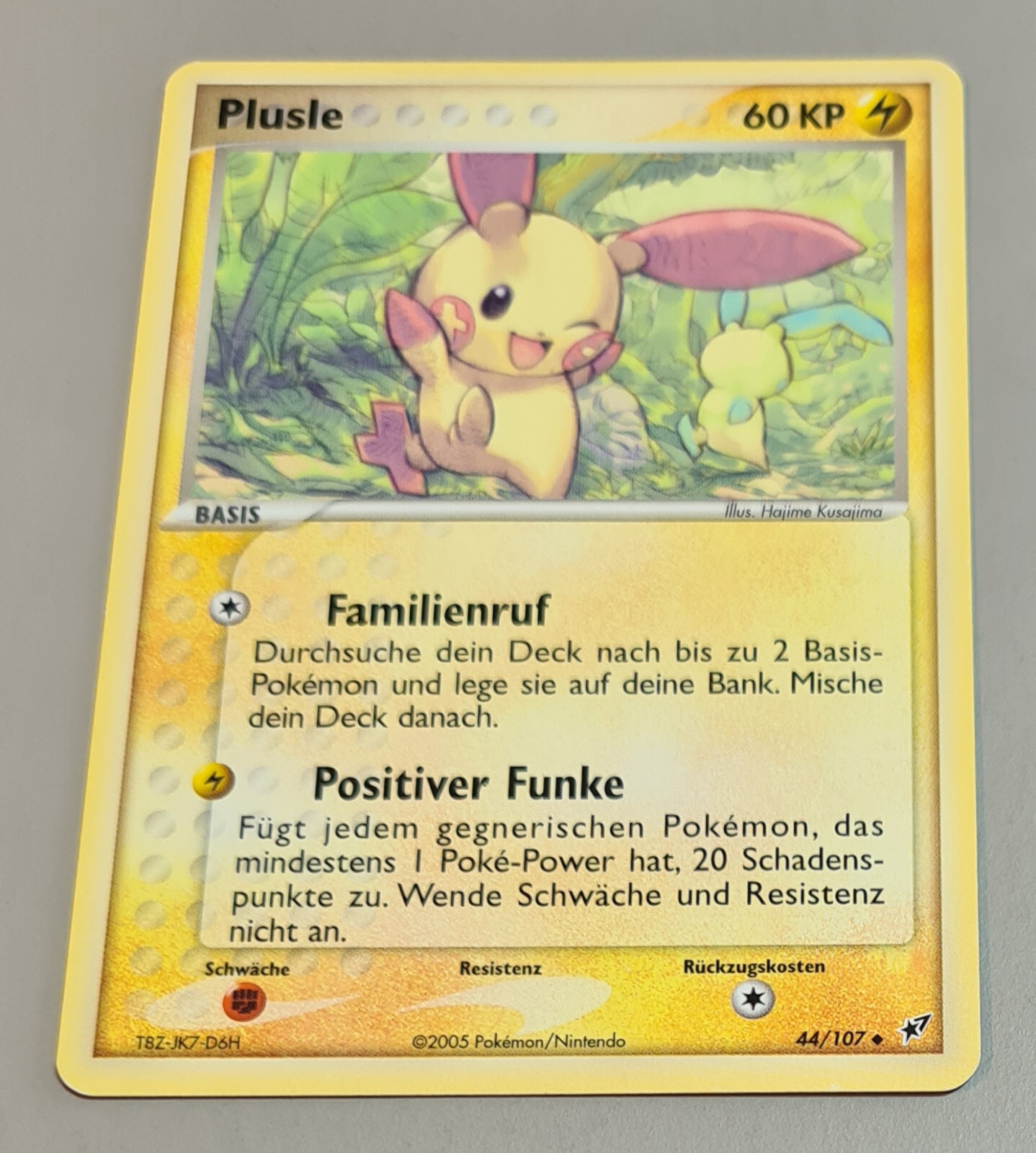 Plusle # 44/107 Uncommon EX Deoxys 2005 Pokemon DE Used (Played) Vintage