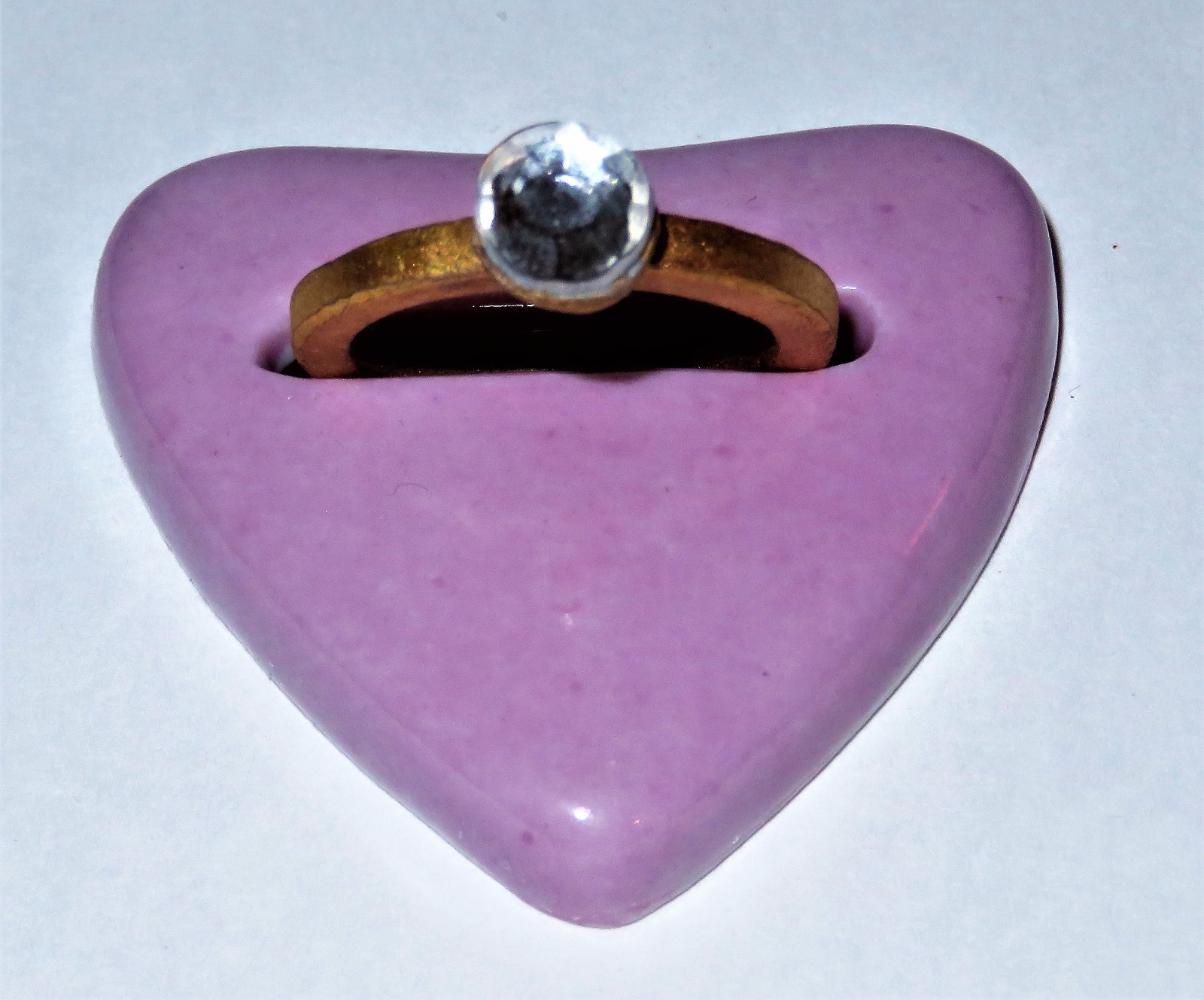 LIMOGES BOX- CHAMART – HEART & DIAMOND ENGAGEMENT RING -FLOWERS- ANNIVERSARY