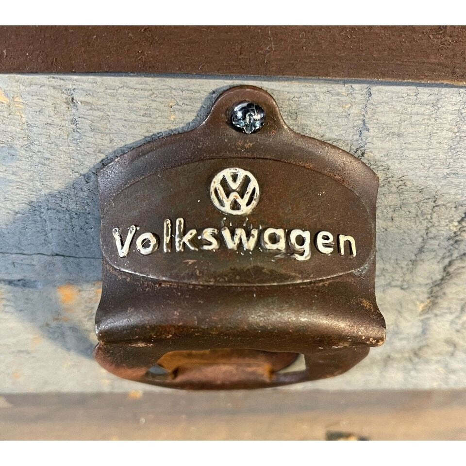 Volkswagen Wall Mounted Bottle Opener With Painted Antique Finish (3.25″ x 2.5″)
