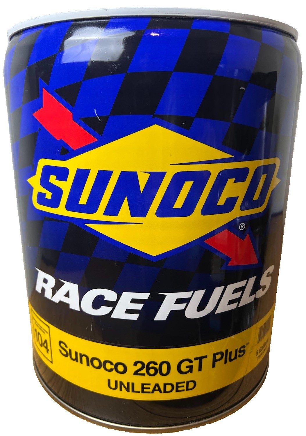 Sunoco 260 GT Plus Race Fuel 5 Gallon Metal Can Empty
