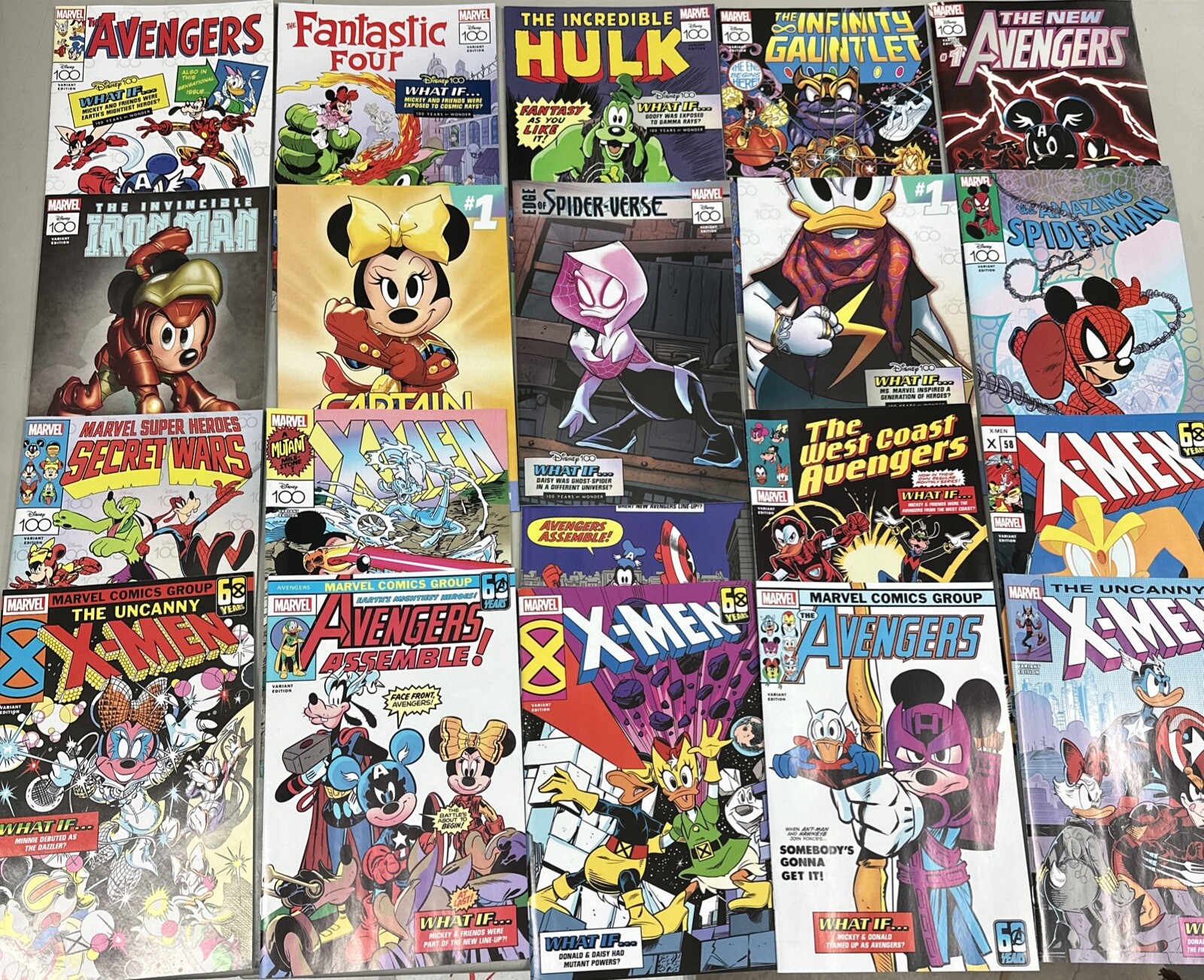20 Amazing Spider-Man What if? COLOR Disney 100 Marvel Comics 2023 – 2024 VF NM