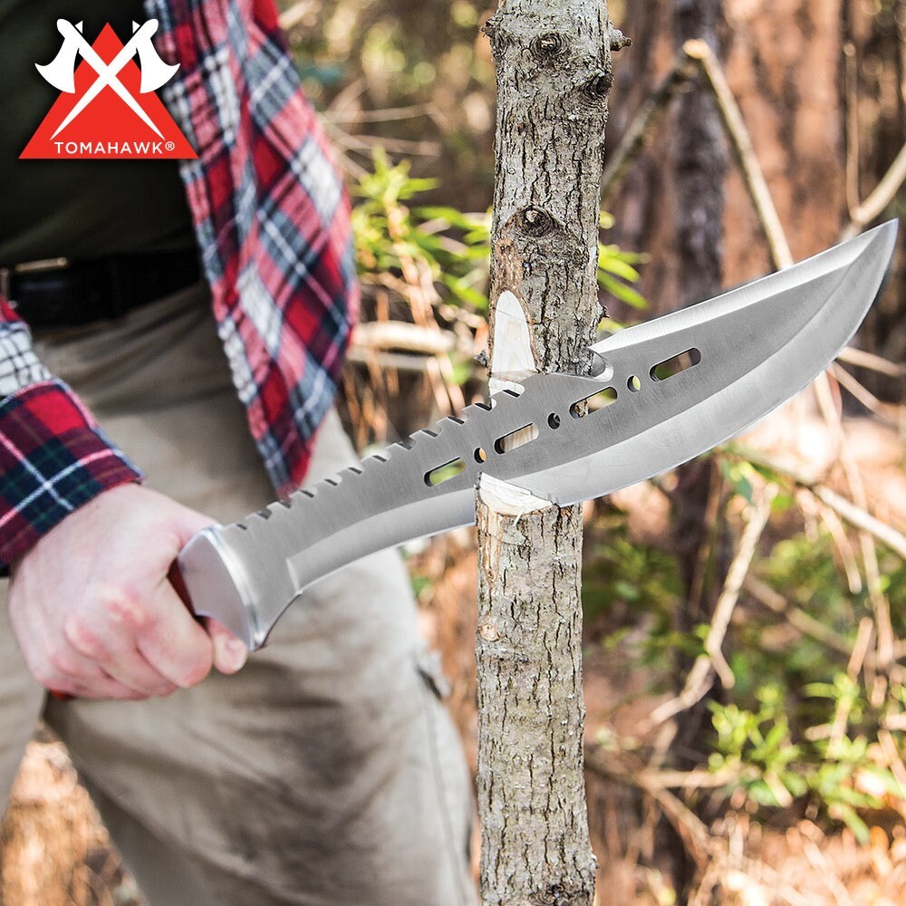 Tomahawk Razorback Machete| Full-Tang | Nylon Shoulder Sheath | 21 1/4″ Overall