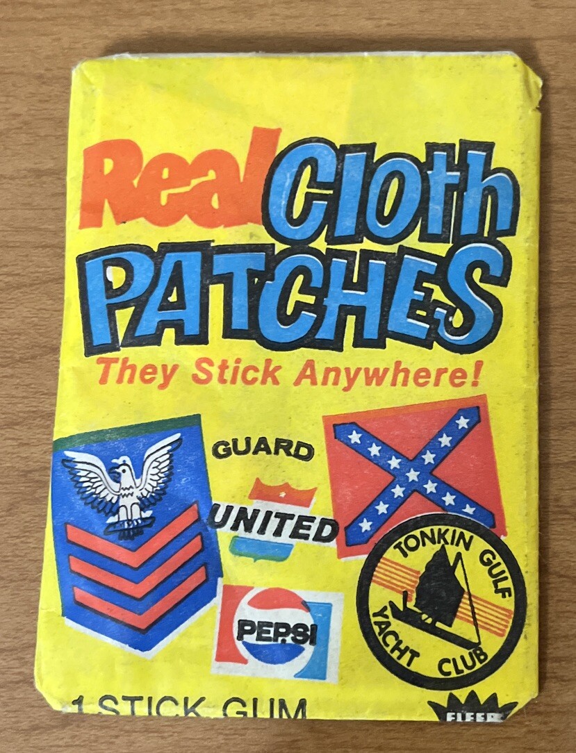 1971 Fleer Real Cloth Patches Sealed Wax Pack – RARE Wrapper Variant 3 w/Flag
