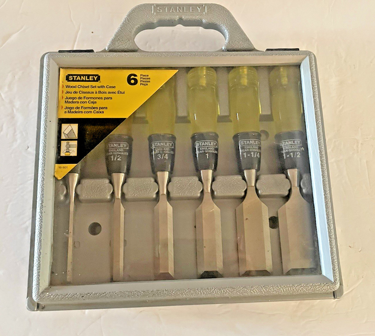 Stanley Tools 16-901 6 Pc Bevel Edge Wood Chisel Set 1/4”-1-1/2” England USA🌺🌺