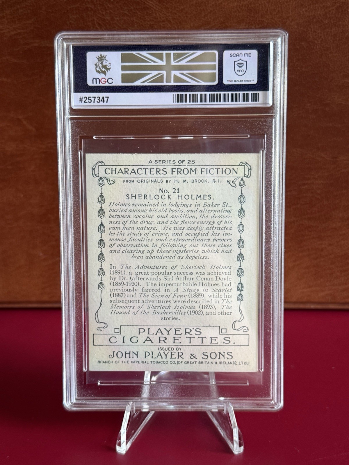 VINTAGE 1933 PRE WAR ORIGINAL CHARACTERS FICTION SHERLOCK HOLMES PRO GRADED 7