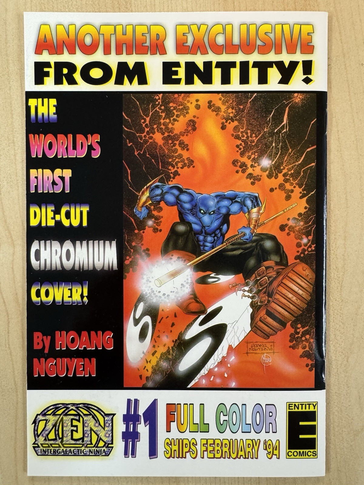 Lot Zen Intergalactic Ninja Entity Comics 1993 Chromium #0, 1 2 3 (#0 NM+)
