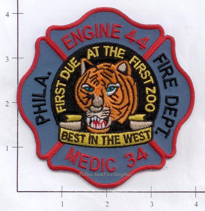 Pennsylvania – Philadelphia Engine 44 Medic 34 PA Fire Dept Patch