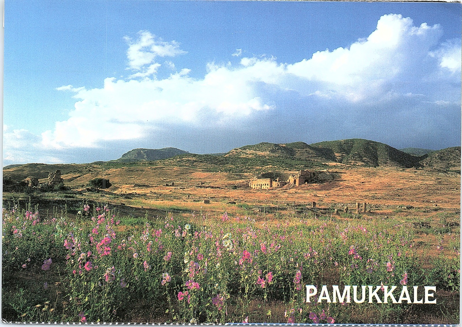 Vintage Postcard Hierapolis Pamukkale Denizli Turkey Unposted 6.75×4.5 In
