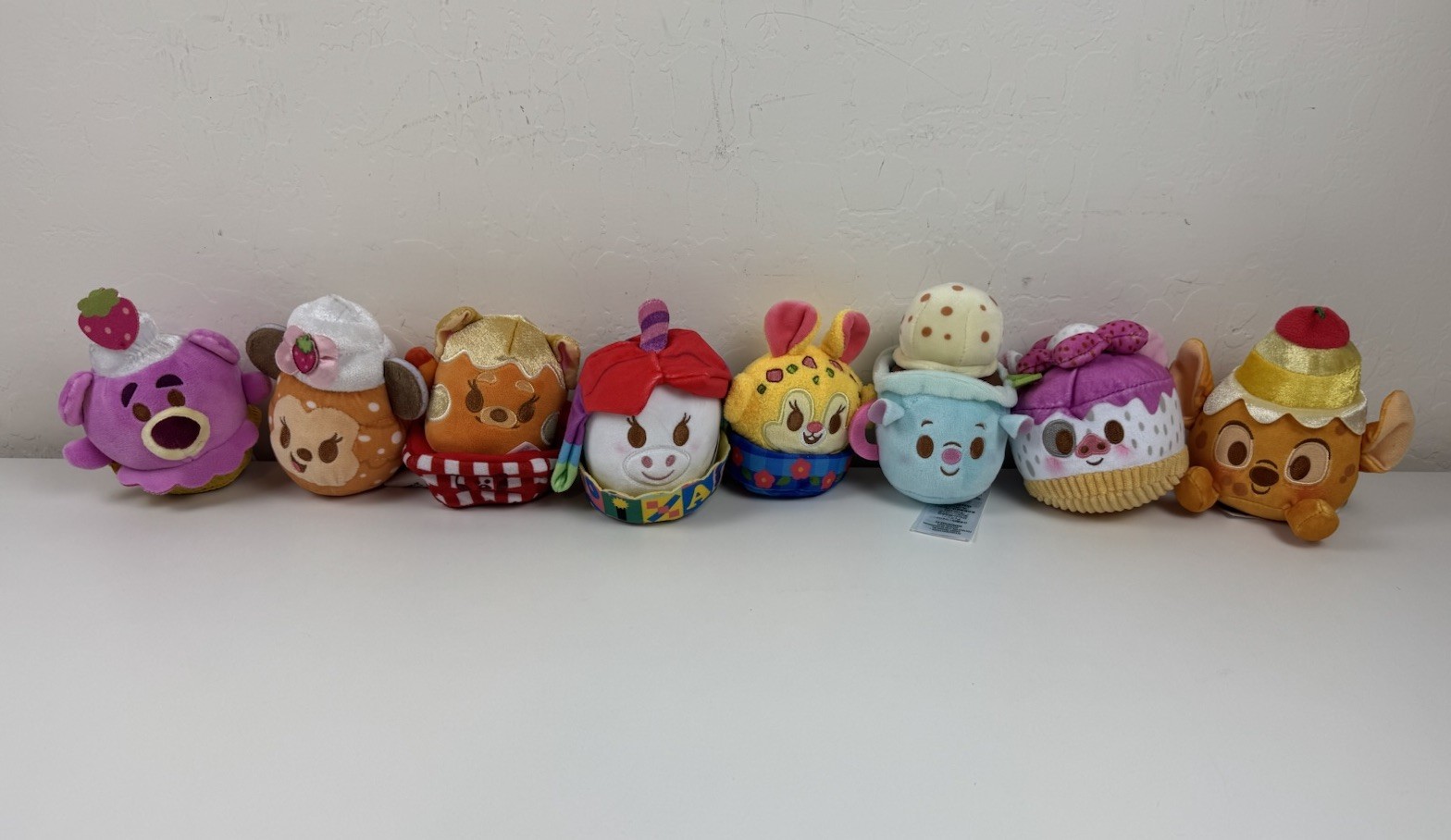 Disney Munchlings Mini Plush Lot of 8 Variety Treats Sweets Characters