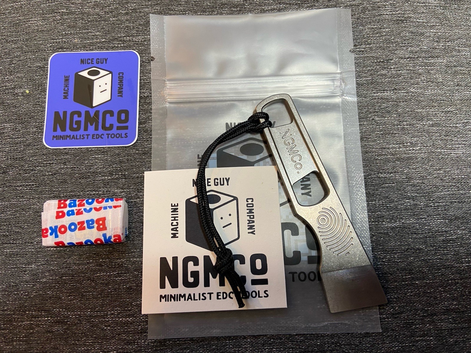 New! Nice Guy Machine Company “ Pouch Princess”Raw Stonewash finish USA