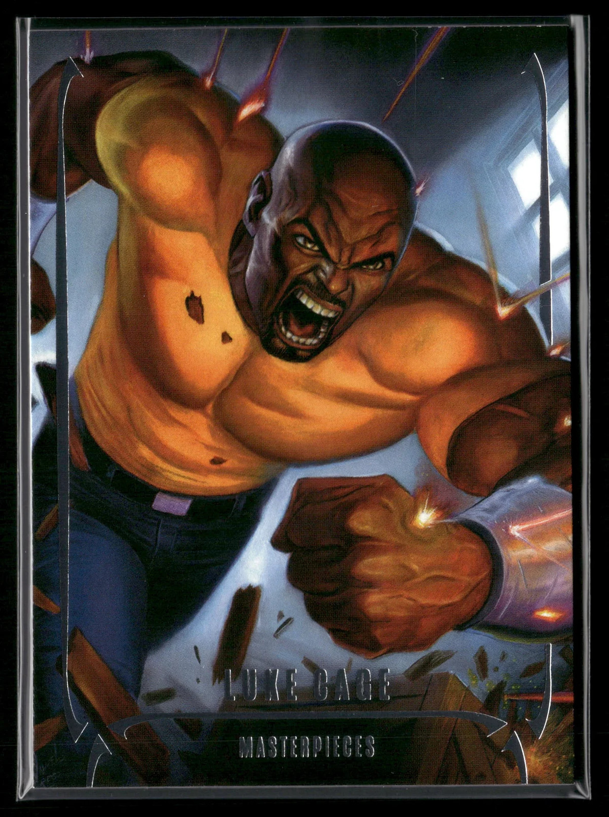 2024 Marvel Masterpieces Luke Cage #20 Silver Foil Serial Numbered