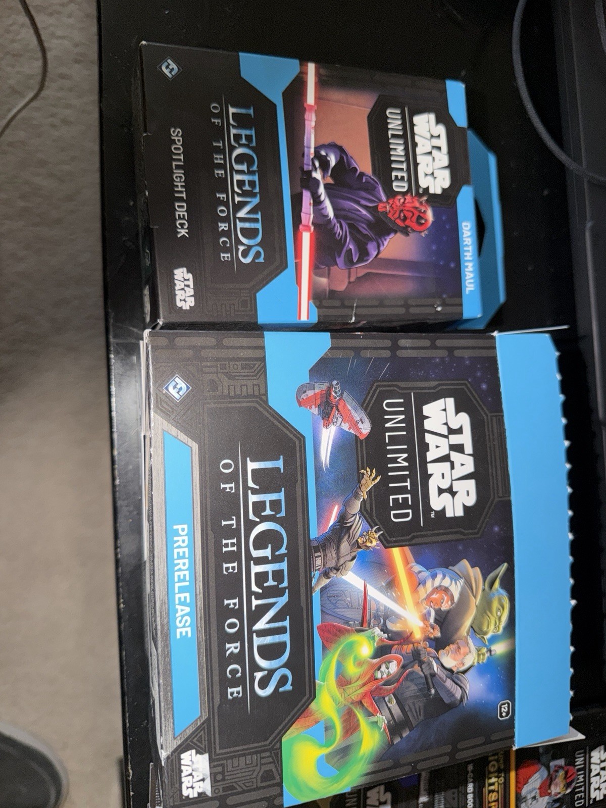 Star Wars unlimited pre-release pack qui-gon / Unopened Darth Maul 7 unopened