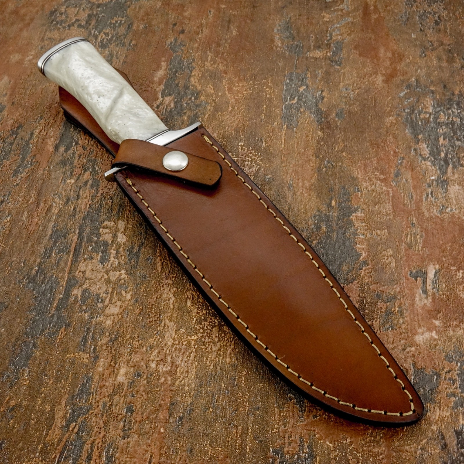 Model # 7798 Impact Cutlery Custom Hand Made Bowie Knife D2 Steel Blade Resin