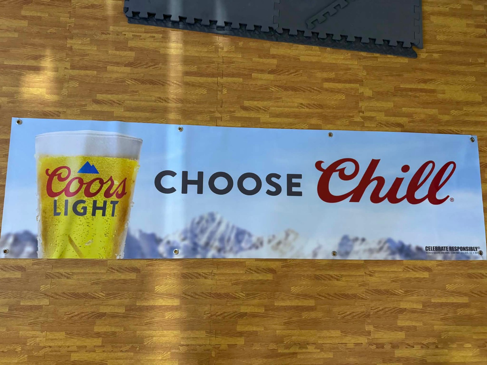 Coors Light Choose Chill Large Wall Banner Beer Decor Oversized Mancave Garage