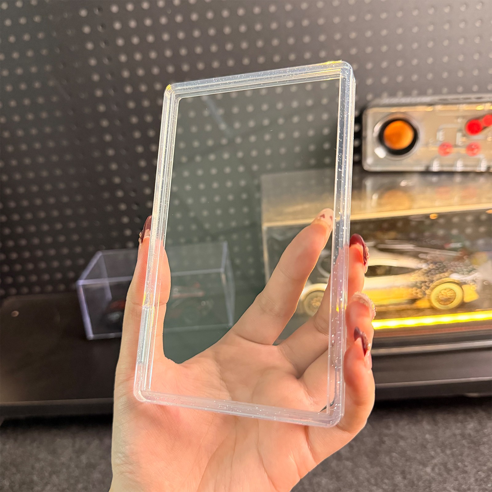 For PSA/CGC 35PT Slab Graded Trading Cards Protector Holder Shockproof TPU Frame