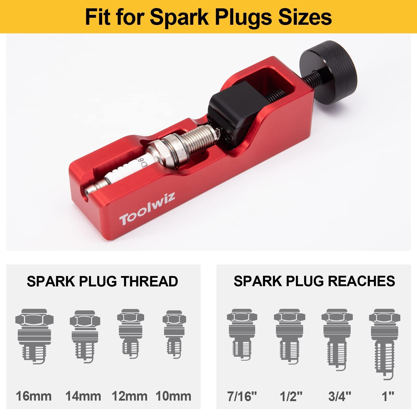 Spark Plug Gap Tool & Feeler Gauge Set, 10mm-16mm, Precision Gapping & Adjustmen