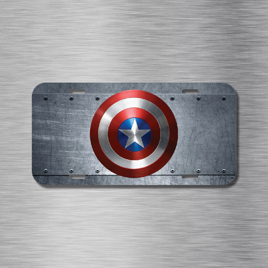 NEW Captain America Super Hero Aluminum License Plate CAR SUV Truck