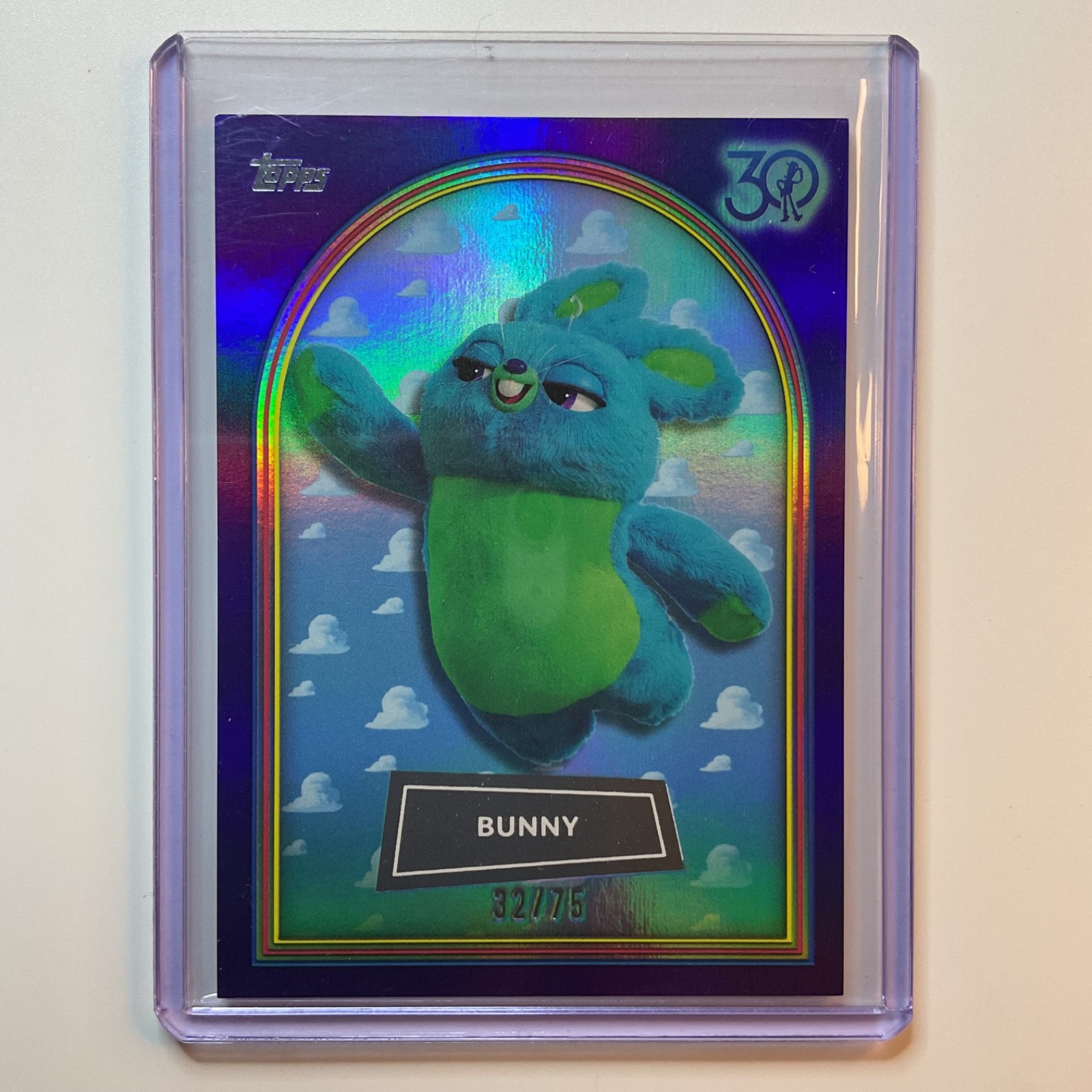 2025 Topps Toy Story Bunny Purple Foil 32/75