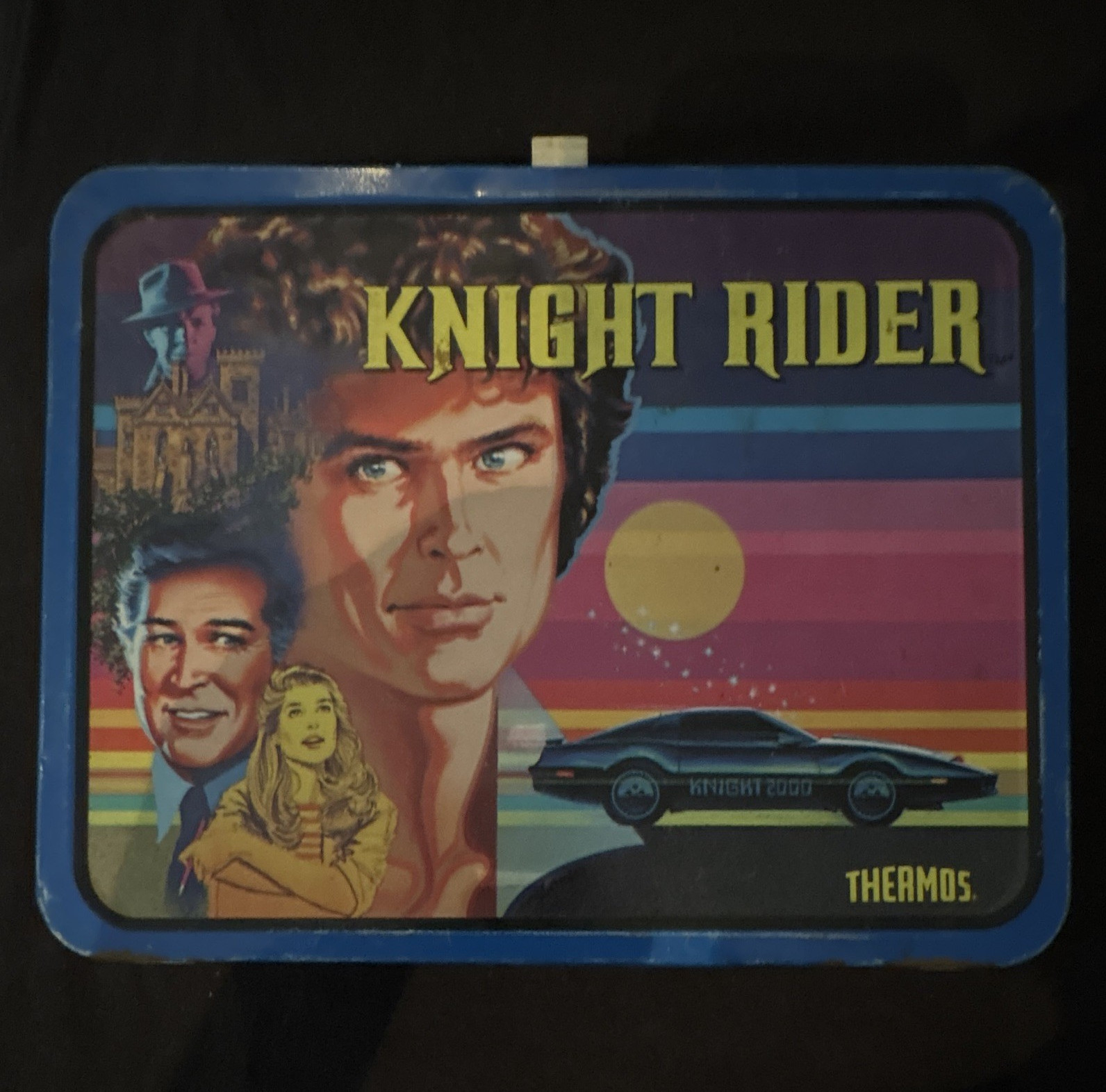 Knight Rider Metal Lunchbox & Thermos Set, 1980s Blue, 4120510002