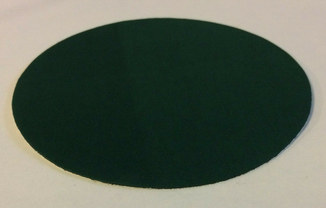 New 6″ Round Green Felt Pad W/ Adhesive Back For Lamp Bases, Vases, Etc #GF206