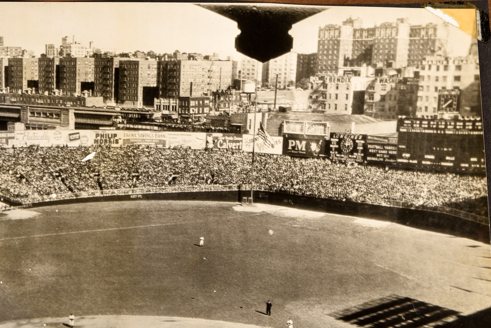 World Series Record Crowd Yankee Stadium 15⅞×10½ 1947 AP Wire Photo V37