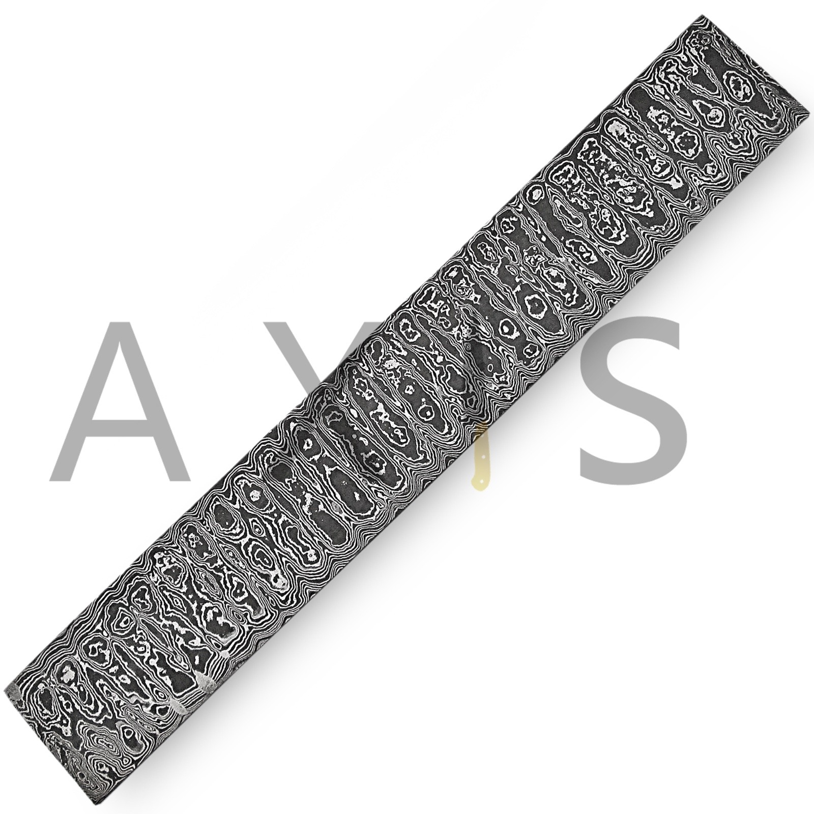 Handmade Damascus Steel Billet Bar, Ladder Pattern, Knife Making