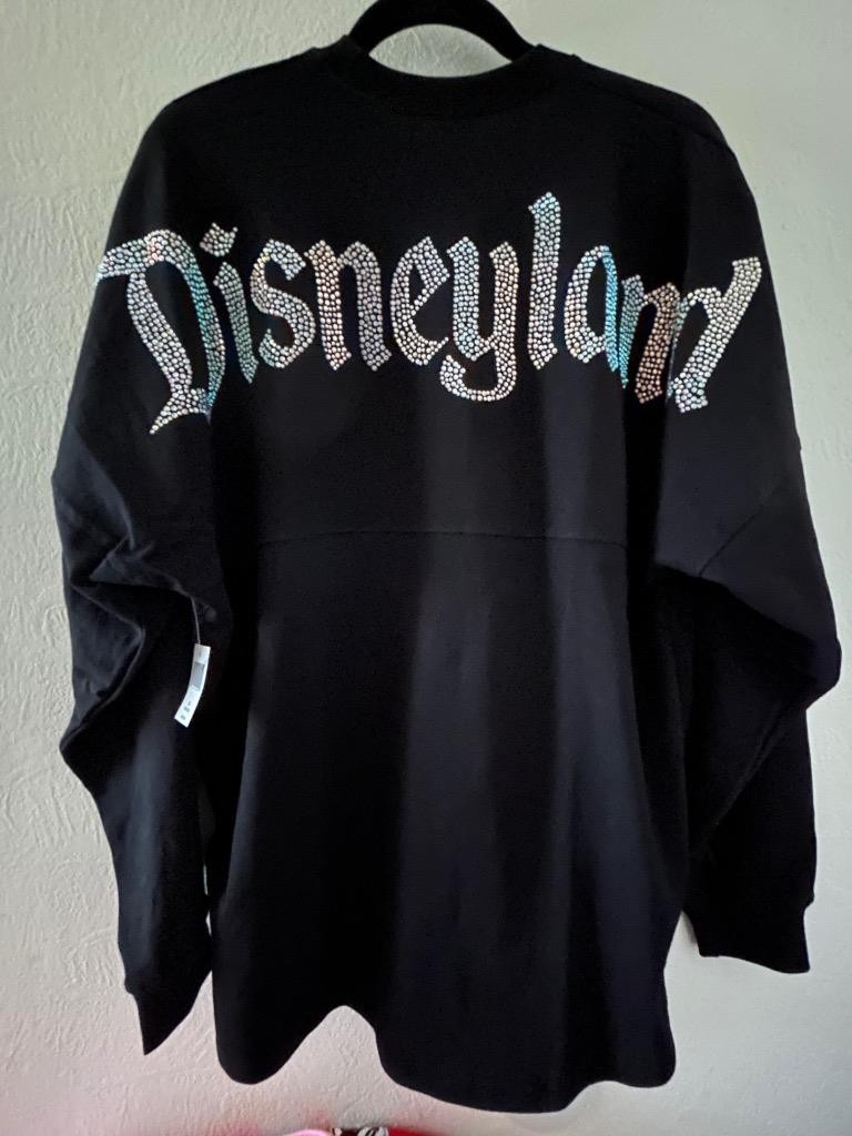 Disney Disneyland Bedazzled Iridescent Rhinestone Spirit Jersey Sweater Sz M