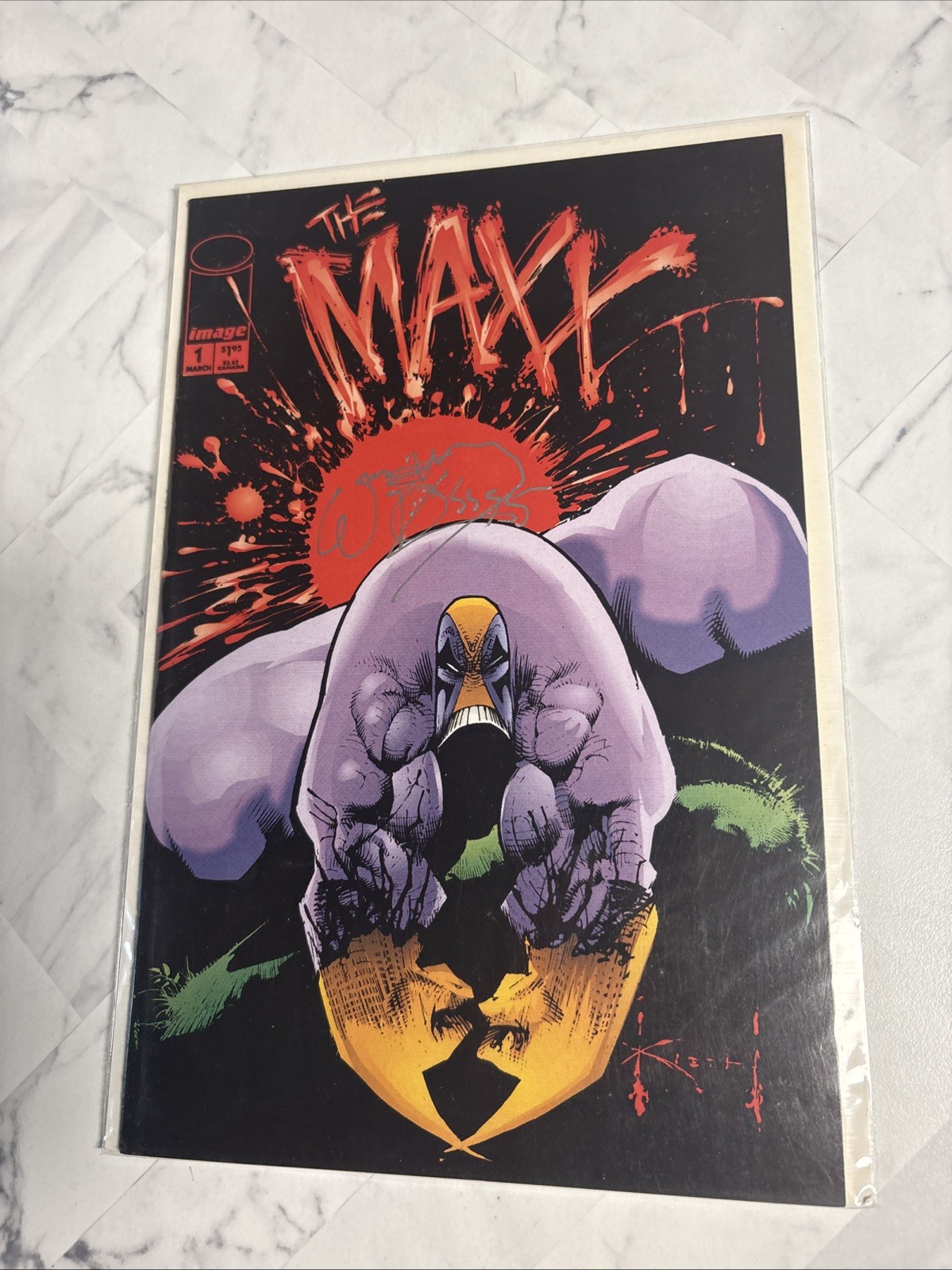The Maxx #1 SIGNED BY WILLIAM MESSNER-LOEBS (Image 1993)