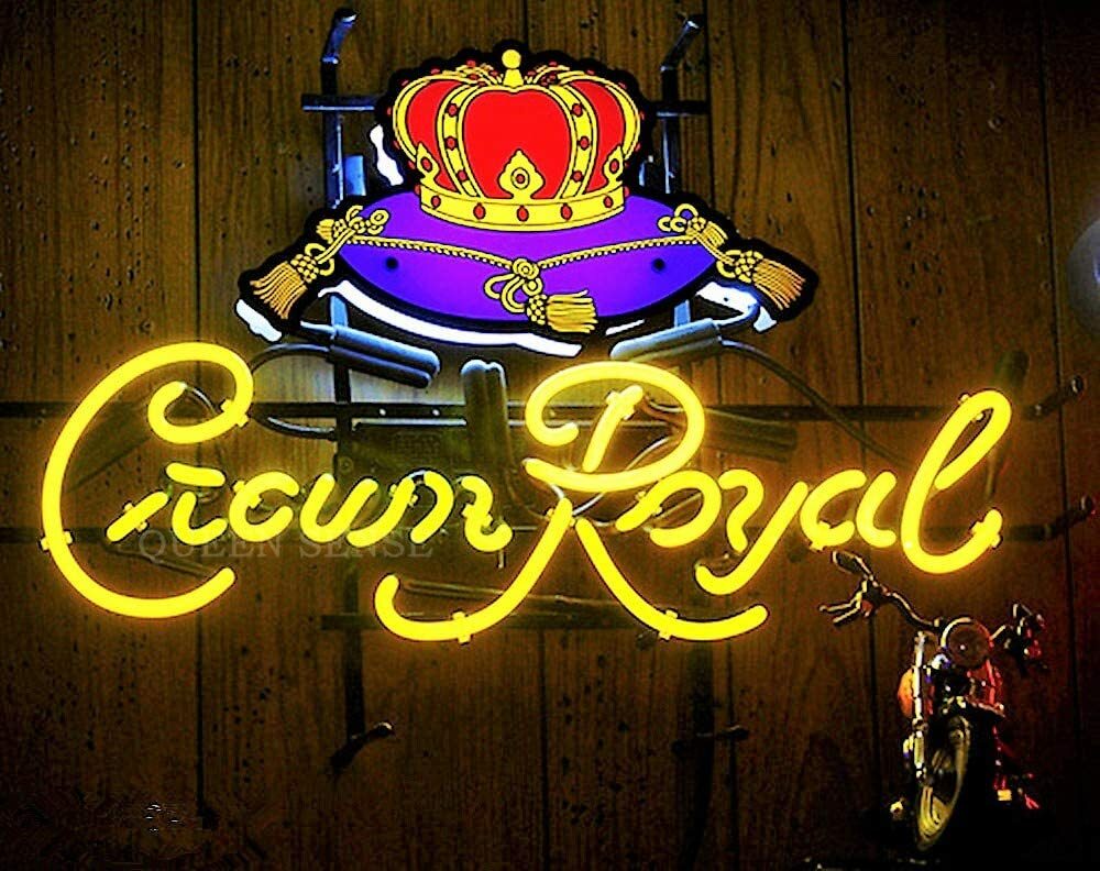 New Crown Royal Logo Neon Light Sign 20″x16″ Beer Lamp Whiskey Bar Display Gift