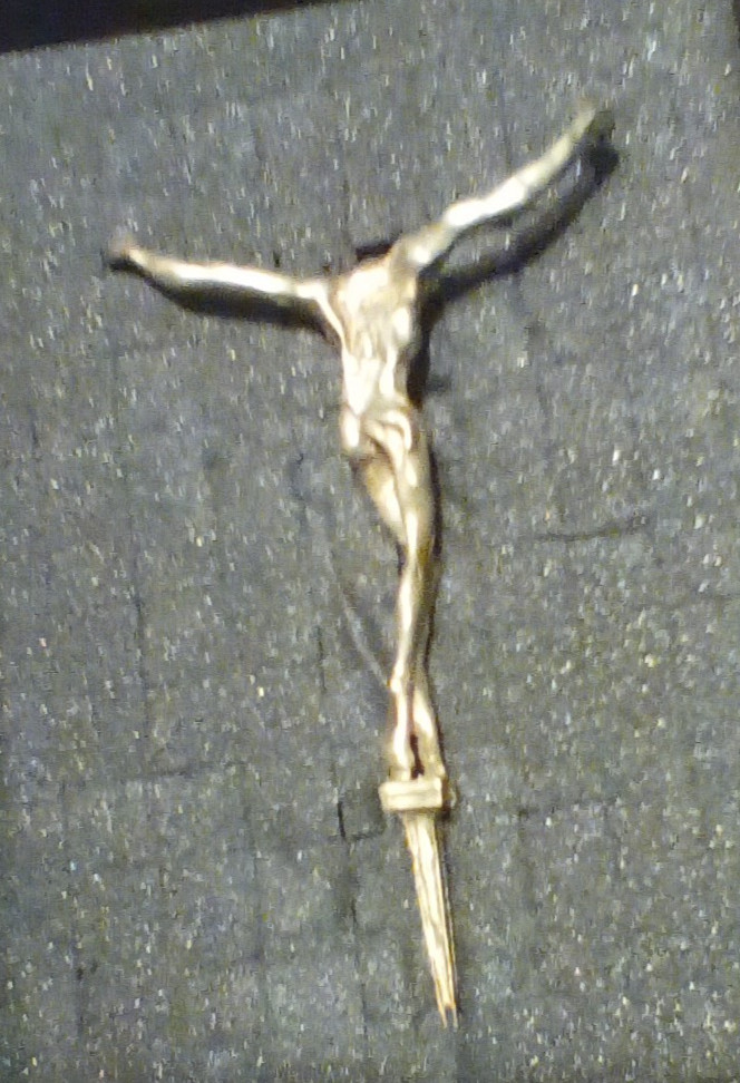 16oz Sterling Silver Dali Christ of StJohn on Cross statue ***BROKEN “AS-IS” **