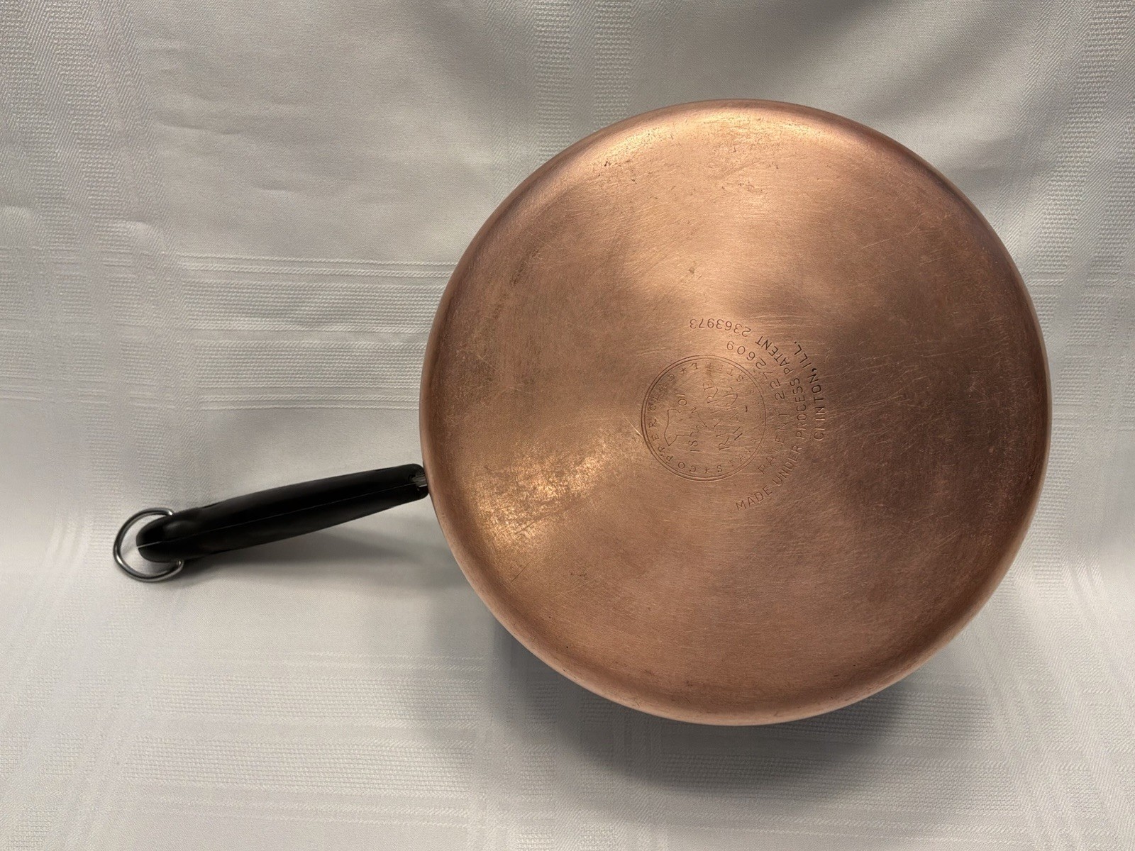 Vintage Revere Ware 4 Qt Saucepan Pre-1968 Copper Bottom Double Ring W Lid
