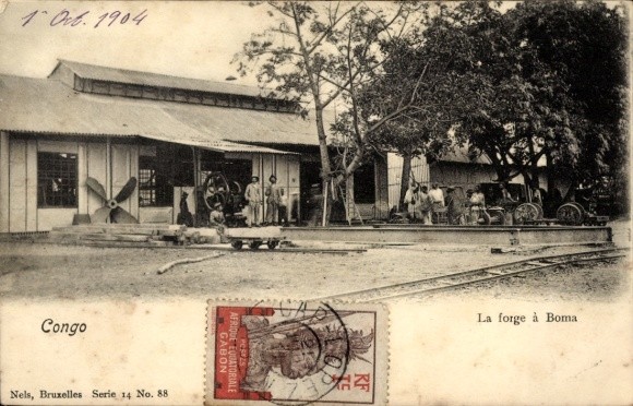 Postcard Boma Congo Belge DR Congo Zaire, Blacksmith in Workers,… – 4924703