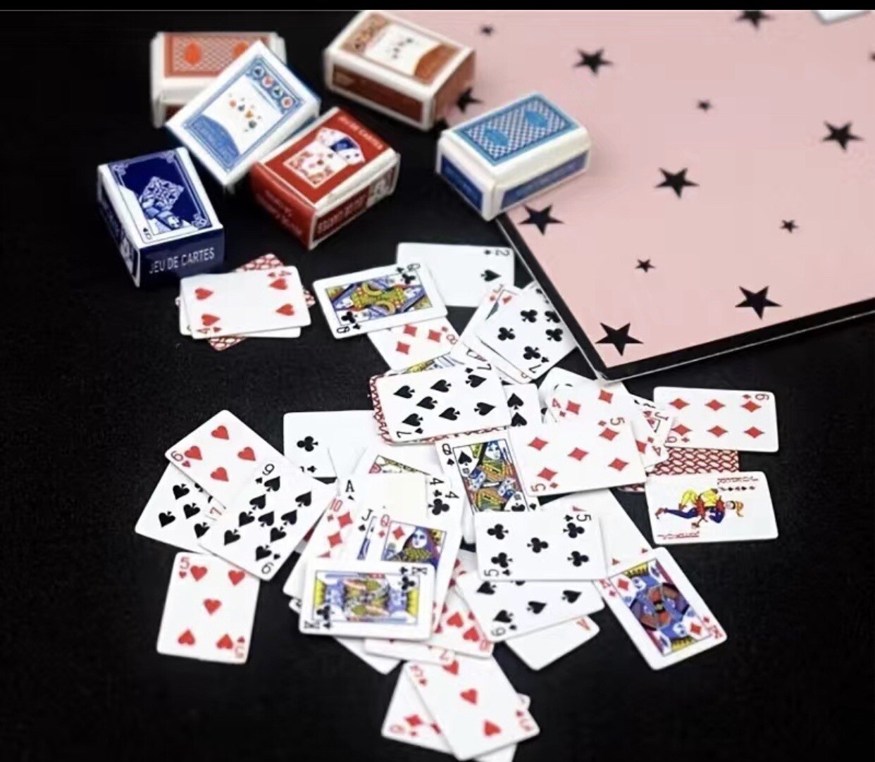 Super Mini Playing Cards Miniature Tiny Poker Deck Christmas Stocking Stuffer!