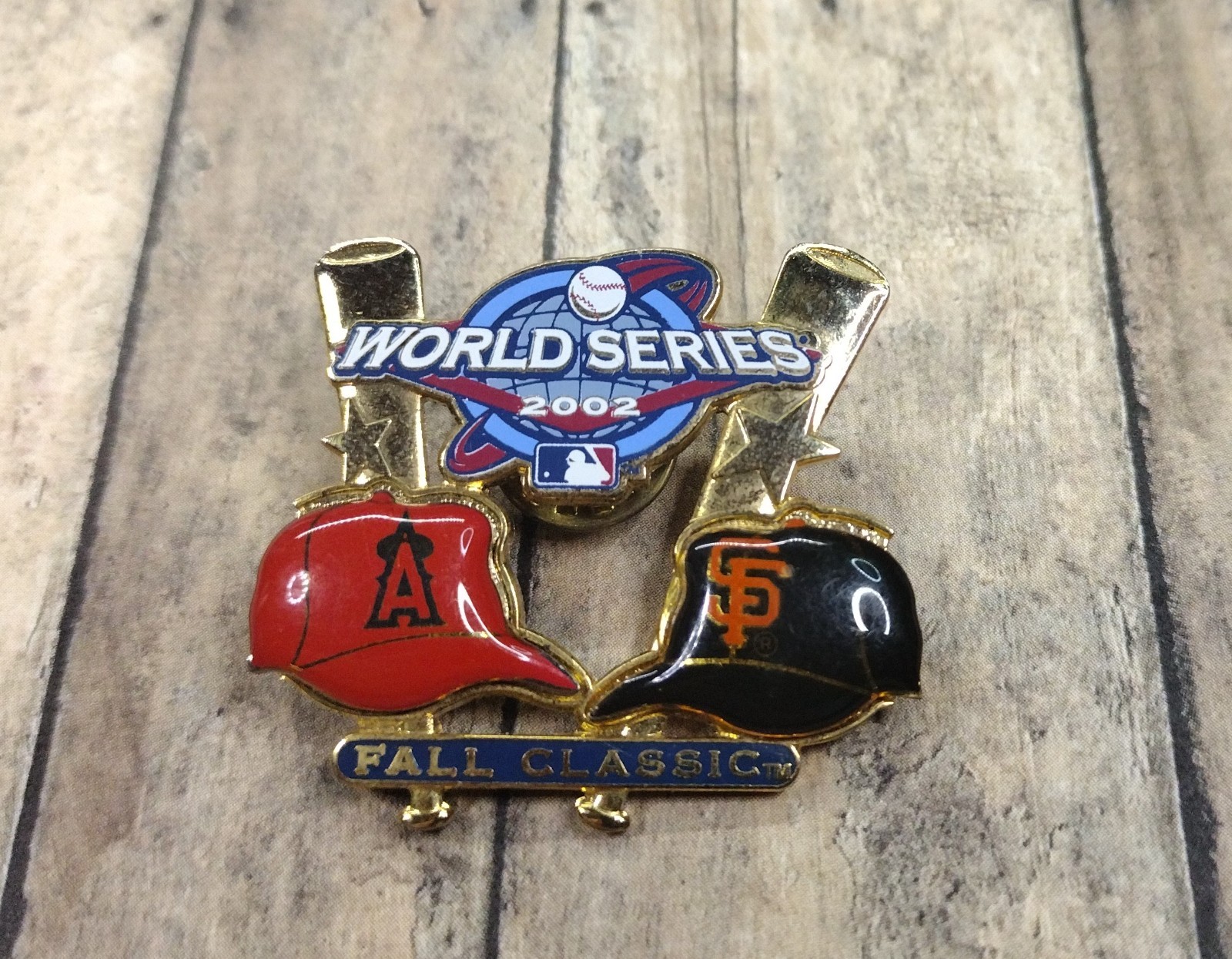 World Series 2002 Fall Classic Lapel Hat Pin Pinback Enameled Metal