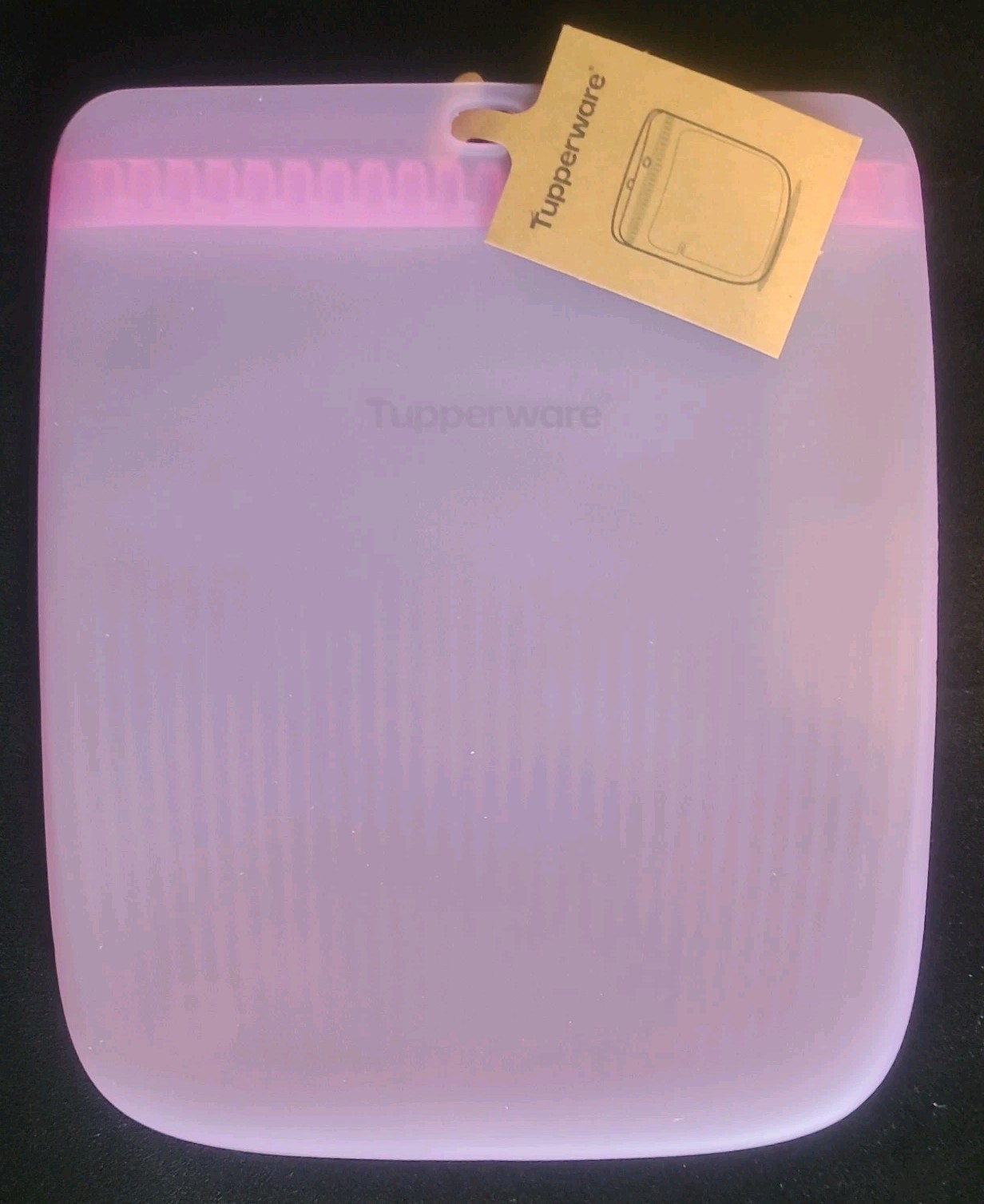 Tupperware Ultimate Silicone Slim Bag Large 1.6 L New Pink 10493
