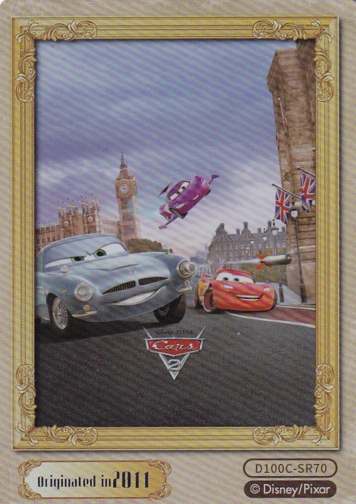 2023 Disney 100 Carnival Series Card Fun Base #D100C-SR70 Cars 2