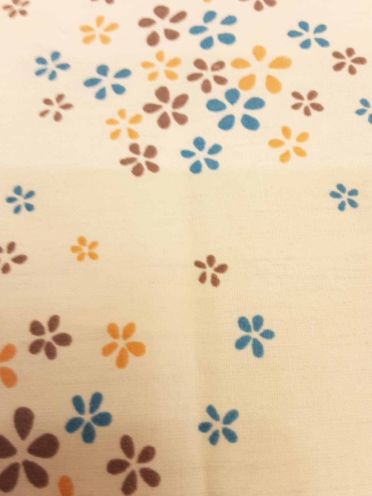 Feedsack Floursack Open Fabric Yellow Multicolor Floral