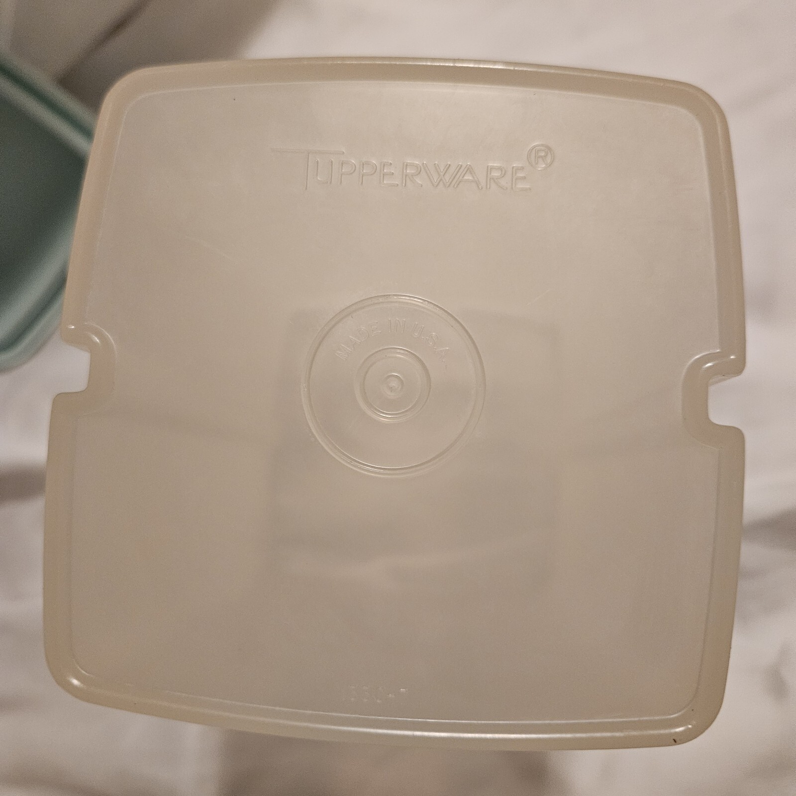 3 Pc Vintage Tupperware Pickle Keeper Clear w/Light Blue Lid & Clear Lifter