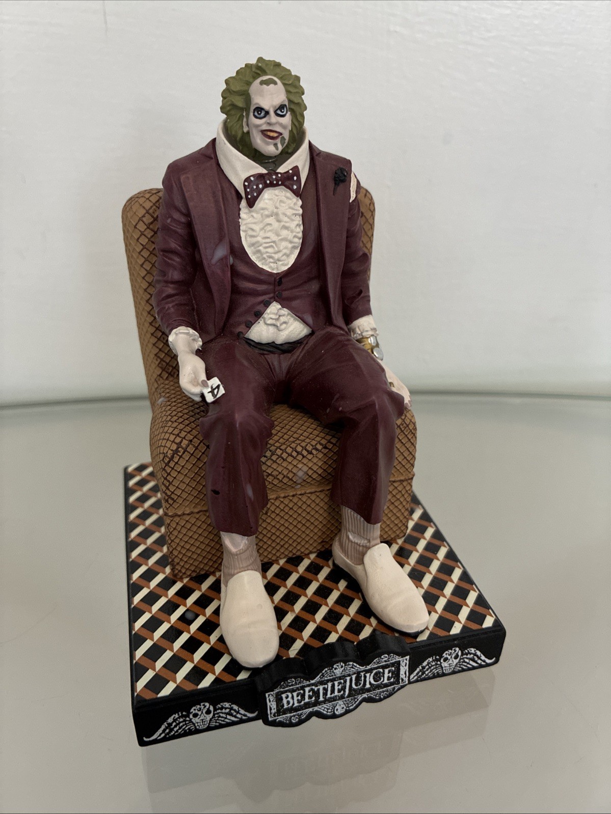 Royal Bobbles BEETLEJUICE Bobble Head Resin Figurine 2023 Shrunken Head