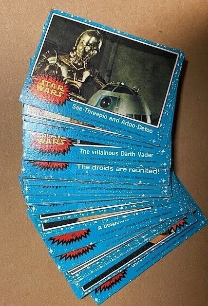 1977 Topps Star Wars A new Hope (S1 BLUE) BOGO Buy 1 get 2 free U Pick Good-VG