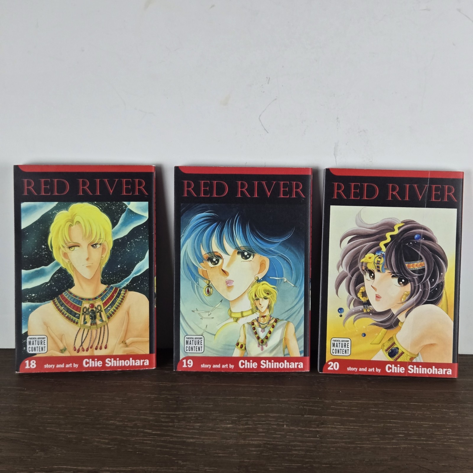 Red River Vol. 18 19 20 Chie Shinohara B/w with dust jackets English Manga