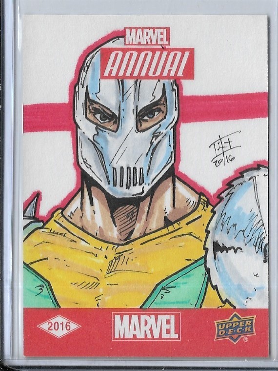 2016 Upper Deck Marvel Annual GLADIATOR Artist Bryan Silverbax Sketch Card 1/1