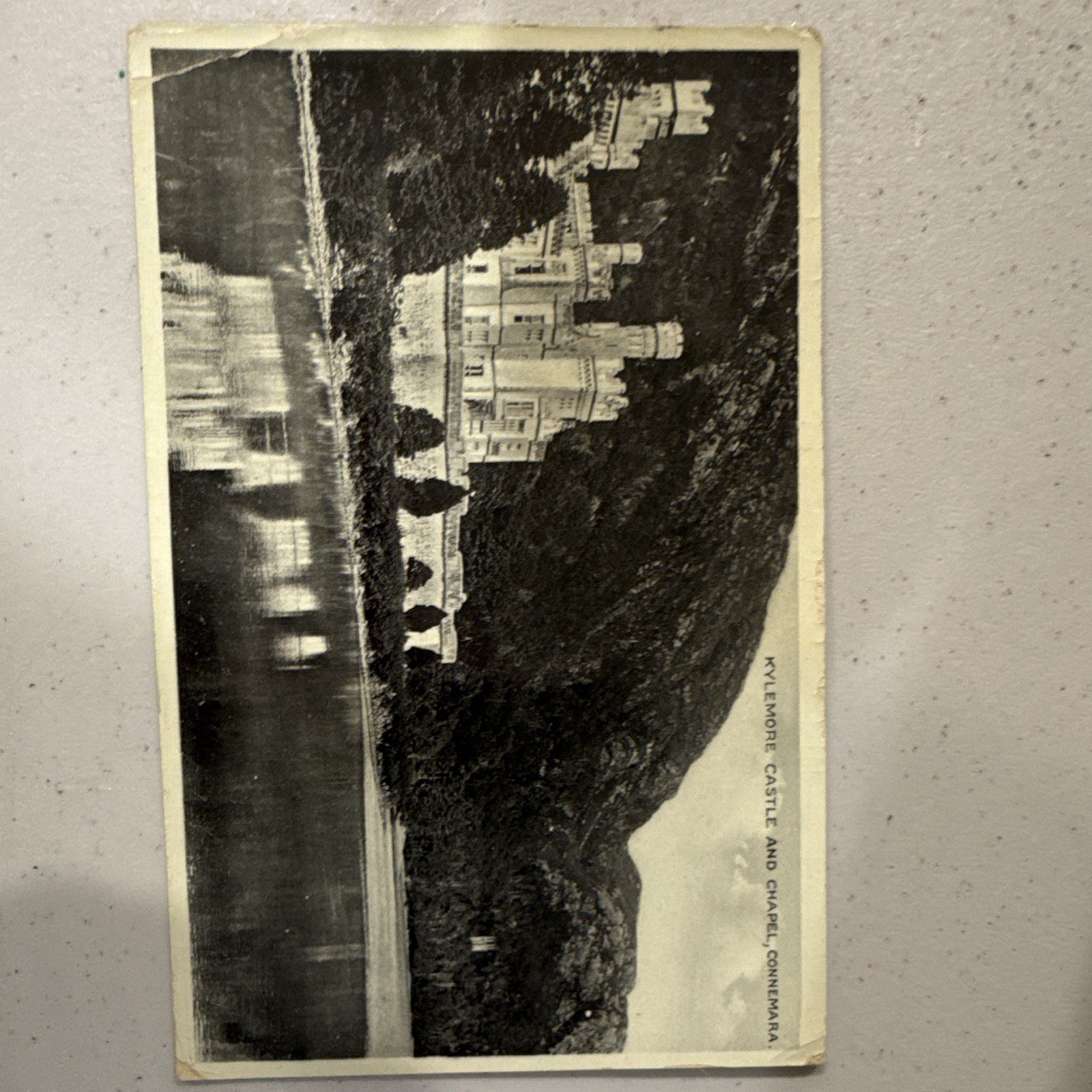 1940 WWII Ireland Censored Postcard Censor 115 Kylemore Castle Irish Stamp