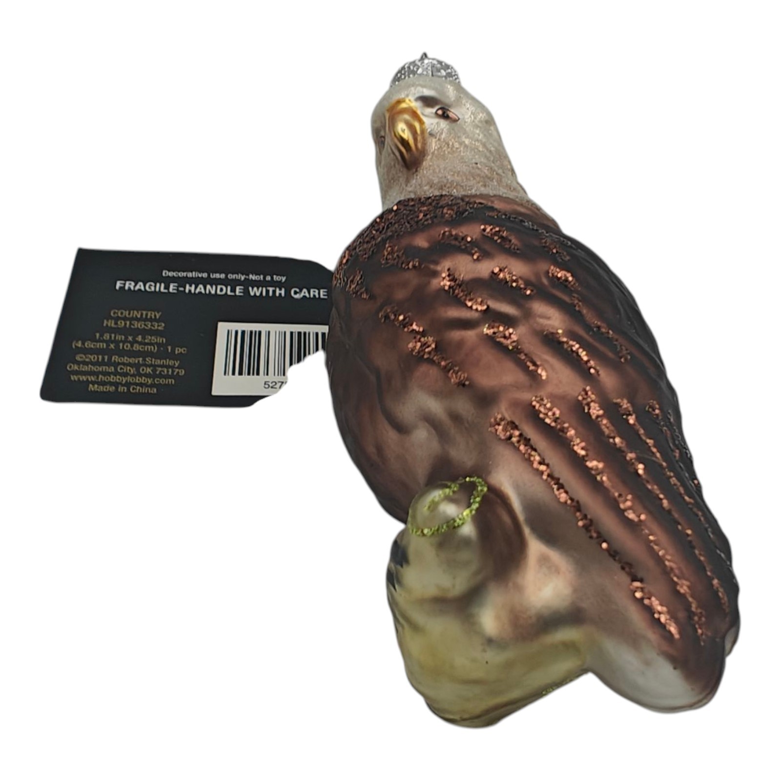 Robert Stanley Eagle Bird Glass Ornament Christmas Holiday NEW