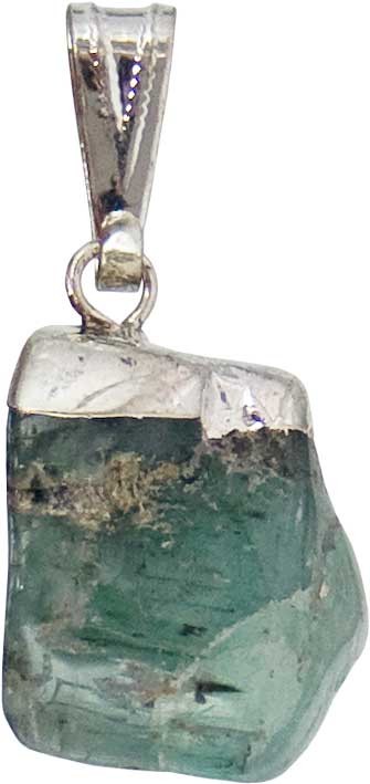 Aquamarine Tumbled Gemstone Pendant ~3/4″ (Shapes Will Vary) Crystal Healing