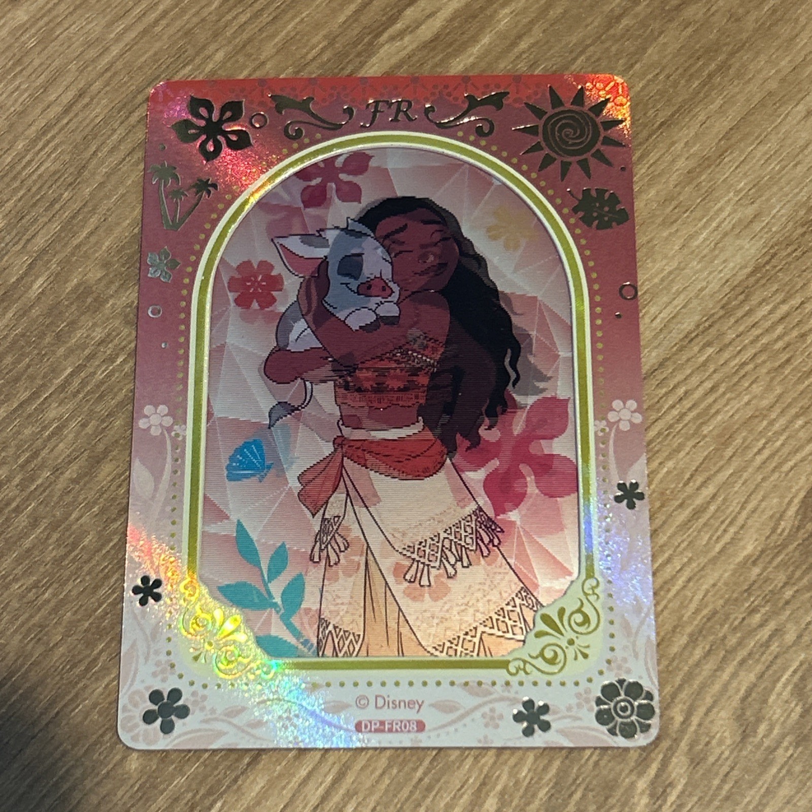 MOANA Card Fun Disney Princess 100 Years Series Art Card FR #08